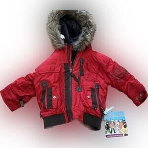 OBERMEYER KIDS FULL ZIP JACKET WITH FUR HOOD SIZE 3 NWT
